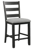 KALVEN Black & Gray 20" Wide Counter Chair