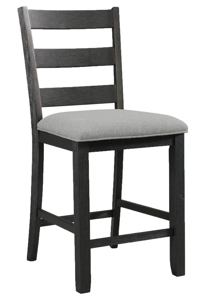 KALVEN Black & Gray 20" Wide Counter Chair