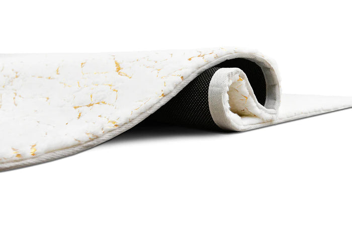 KALYNA White & Gold  5' x 7' Area Rug