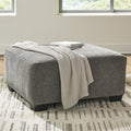 KAXIM Gray 40" x 40" Ottoman