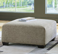 KAXIM Light Brown 40" x 40" Ottoman