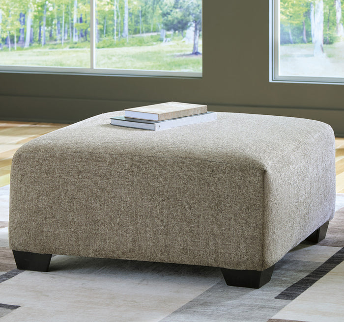 KAXIM Light Brown 40" x 40" Ottoman