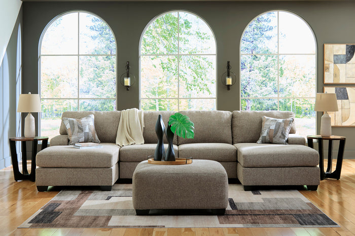 KAXIM Light Brown 40" x 40" Ottoman