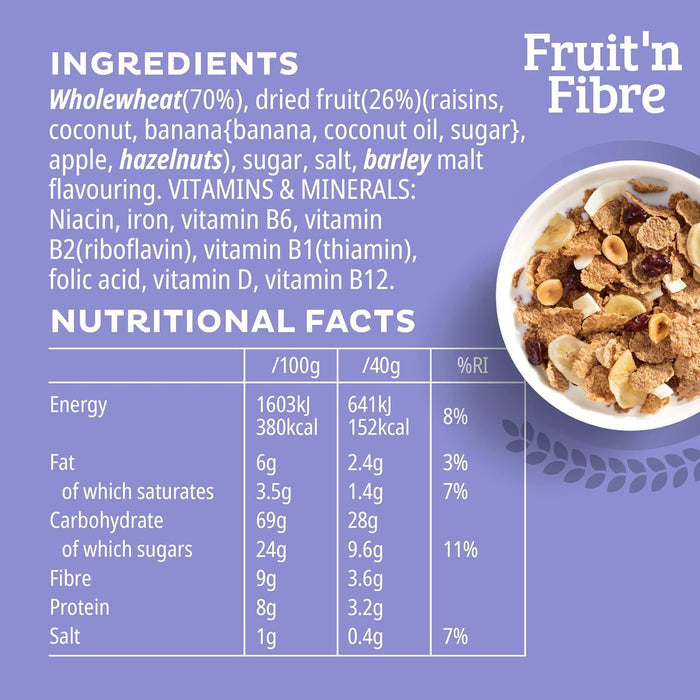 Kelloggs Fruit & Fibre Cereal 500g