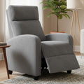 KENNEDALE Gray Corduroy 27" x 40" Height Push-Back Recliner Chair
