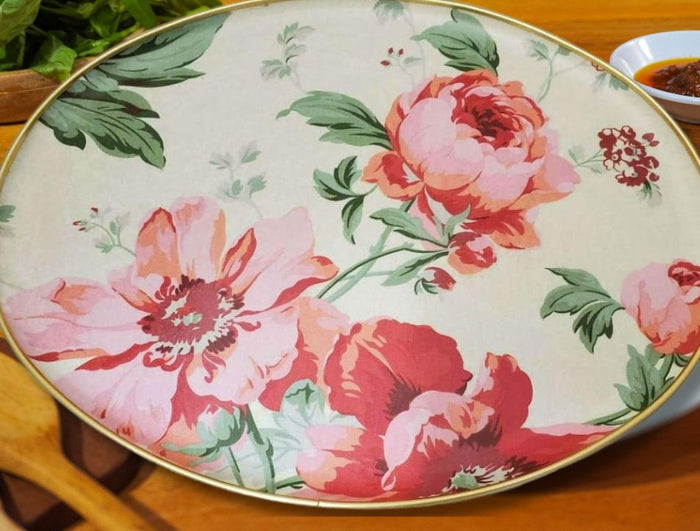 Keswick's Cantate Pattern 18"x 14" (460mm x 360mm) Oval Tray