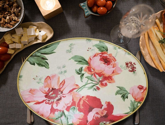 Keswick's Cantate Pattern 18"x 14" (460mm x 360mm) Oval Tray