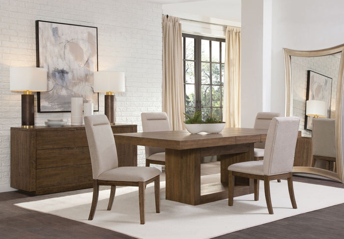 KEYBAY Distressed Toffee 20" Wide Chair