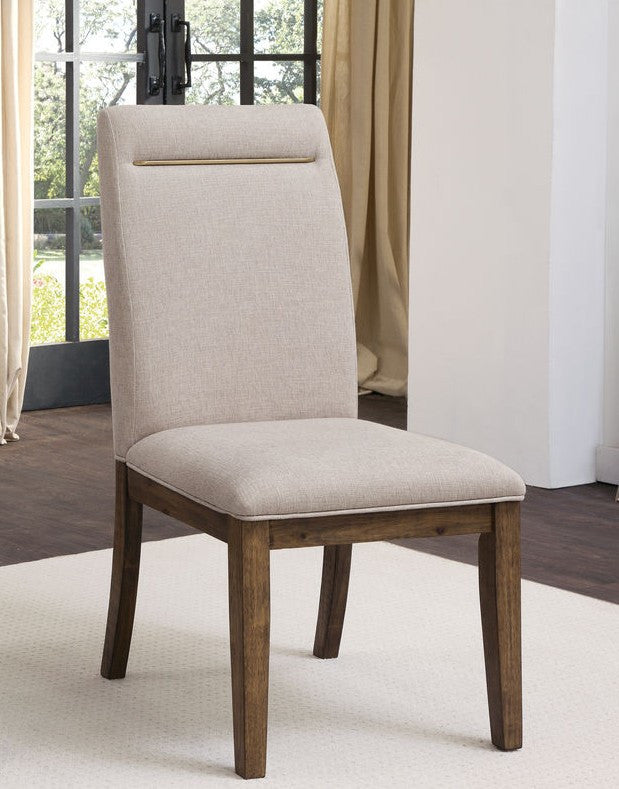 KEYBAY Distressed Toffee 20" Wide Chair
