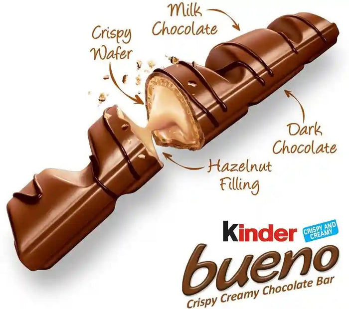 Kinder Bueno Milk and Hazelnuts Bars 4 x 43g