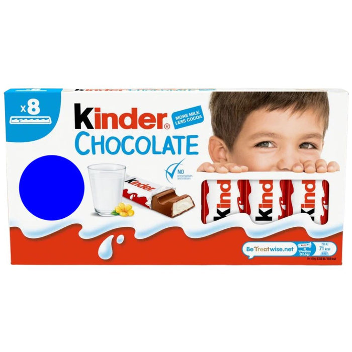 Kinder Chocolate Small Bars Multipack 8 x 12.5g (100g) product image
