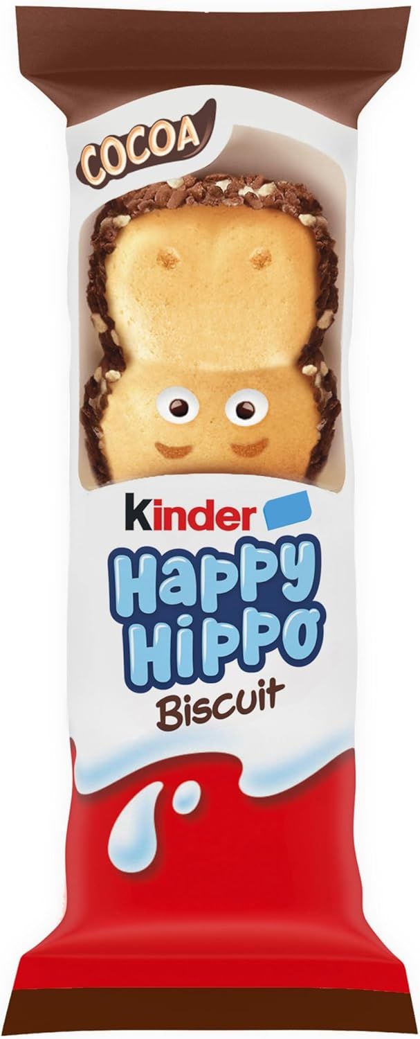 Kinder Happy Hippo Milk and Hazelnut Wafer Biscuit 20.7g