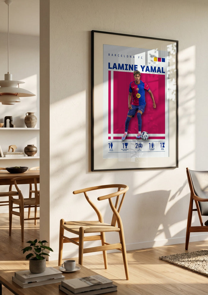Lamine Yamal - Barcelona Football Poster