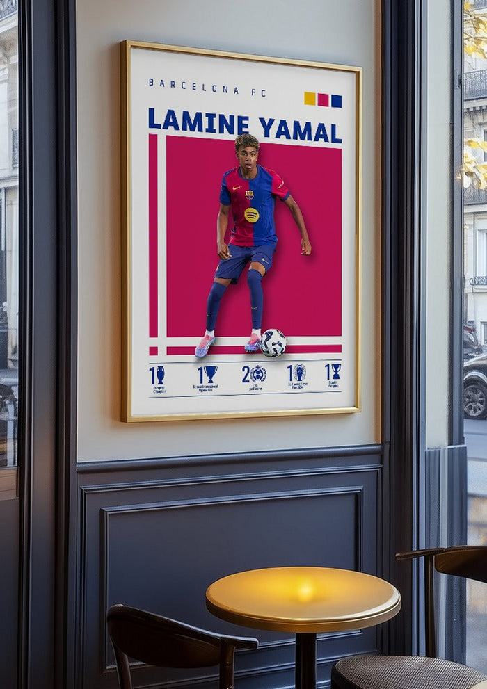 Lamine Yamal - Barcelona Football Poster
