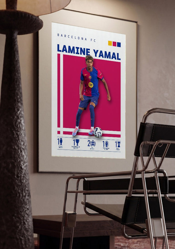 Lamine Yamal - Barcelona Football Poster
