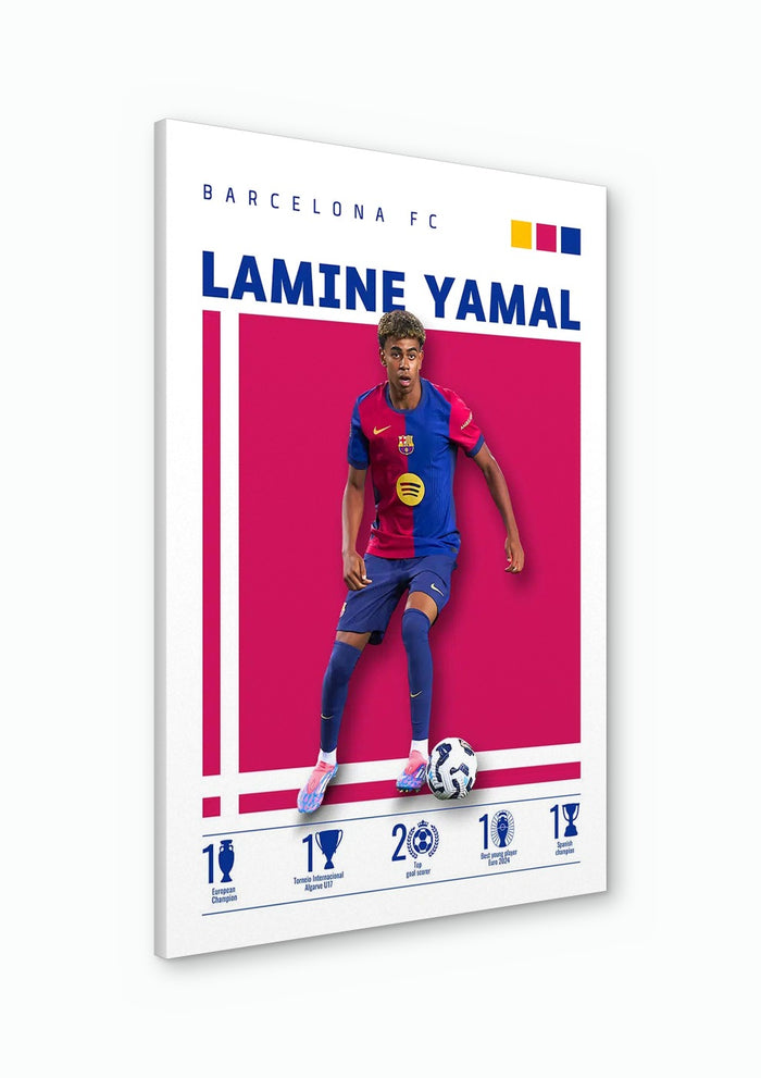 Lamine Yamal - Barcelona Football Poster
