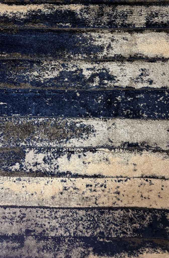 LEGION Dark Blue 5' x 8' Luxury Area Rug