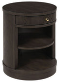 Leighmour - Accent Table - Dark Brown