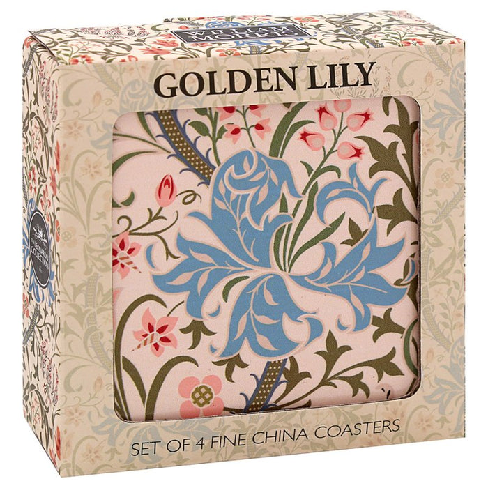 Lesser & Pavey Golden Lily Ceramic Coasters S4 product image
