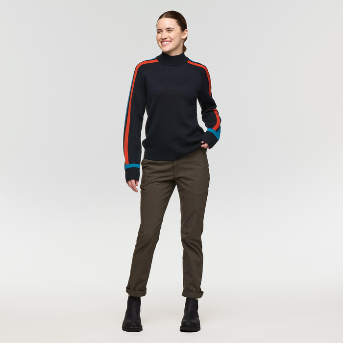 Libre Mock Sweater - Women's, Carbon, Model Kathleen