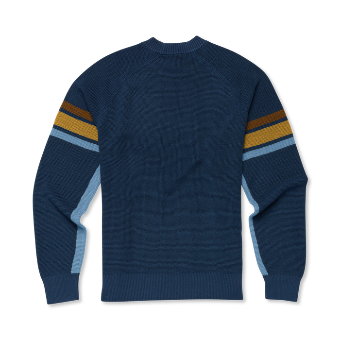 Libre Waffle Crew Sweater - Men's, Deep Sea, Detail