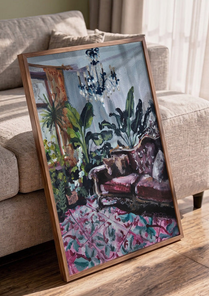 Living room with Maltese tiles - Mariam De Giorgio
