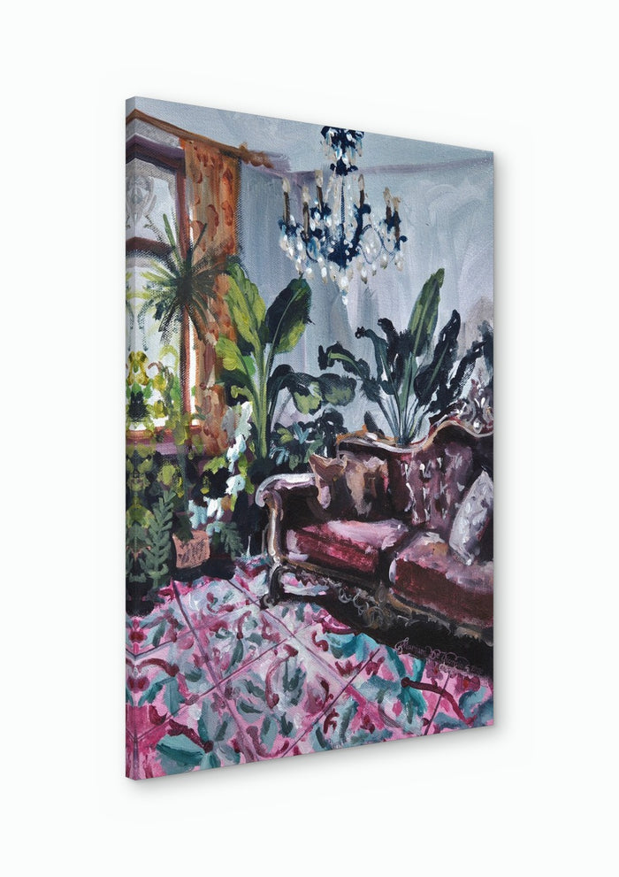 Living room with Maltese tiles - Mariam De Giorgio
