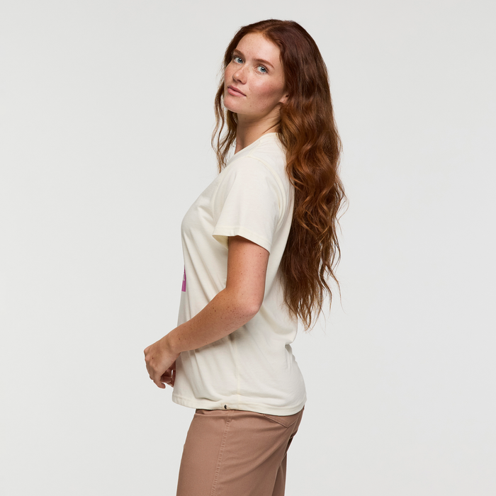 Llama Block T-Shirt - Women's, Bone, Model Caitlyn