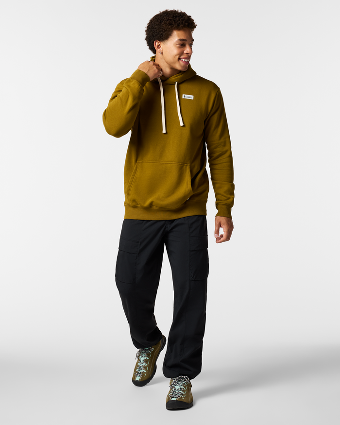 Llama Patch Pullover Hoodie - Men's, Log Cabin, Model Luke