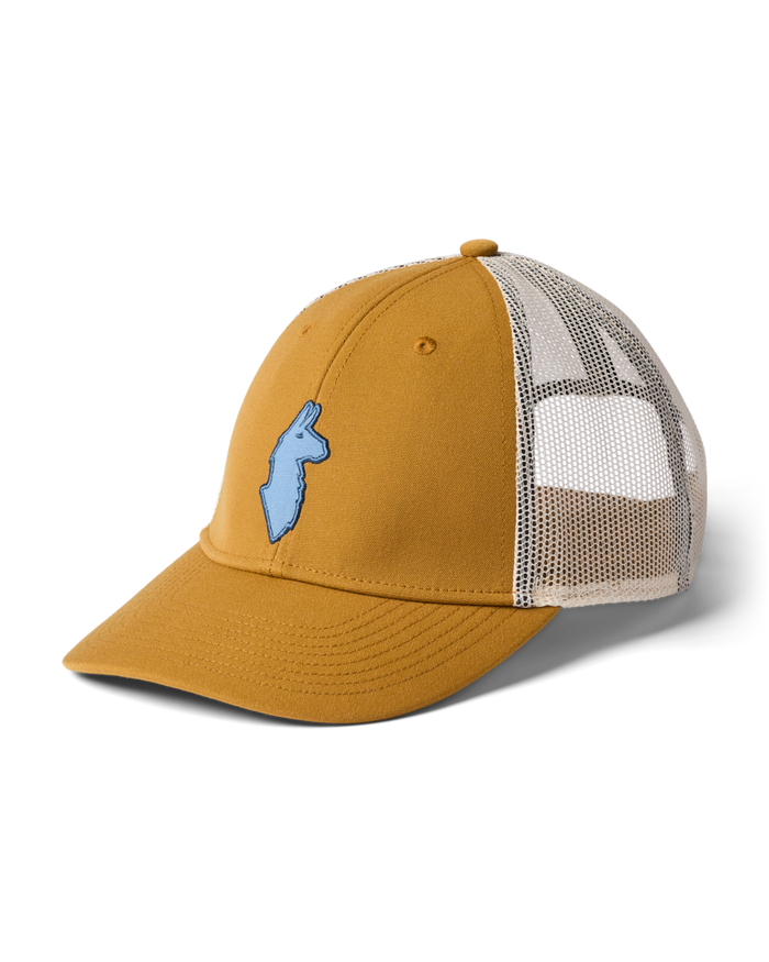 Llama Trucker Hat, Bronze, Detail