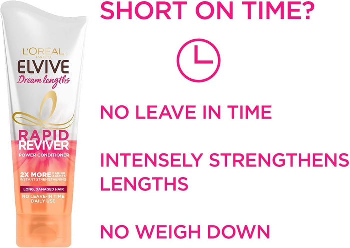 L'Oreal Elvive Dream Lengths Rapid Reviver Power Conditioner, 180ml