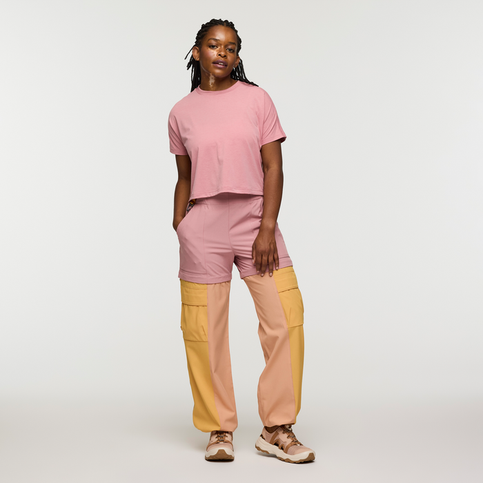 Losdos Zip-Off Pant - Women's, Rose/Apricot, Model Jade, shoppable