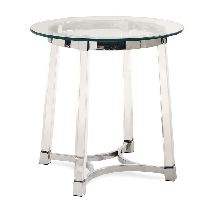 Lucinda - 24.5" End Table - Chrome