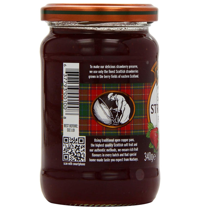 Mackays Scottish Strawberry Preserve Jam 340g