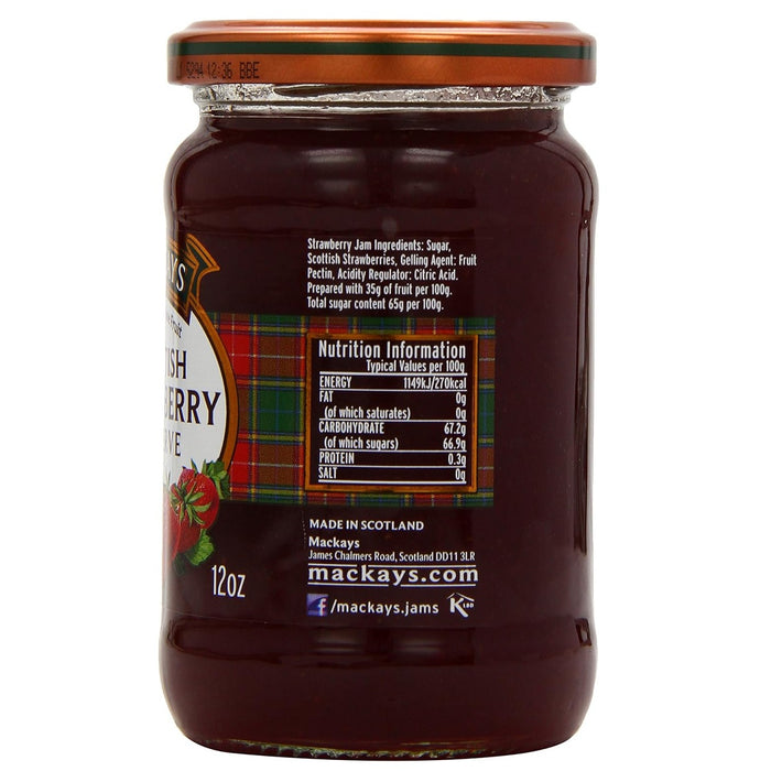 Mackays Scottish Strawberry Preserve Jam 340g