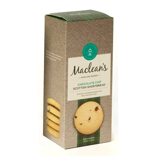 Maclean's Chocolate Chip Shortbread 150g product image