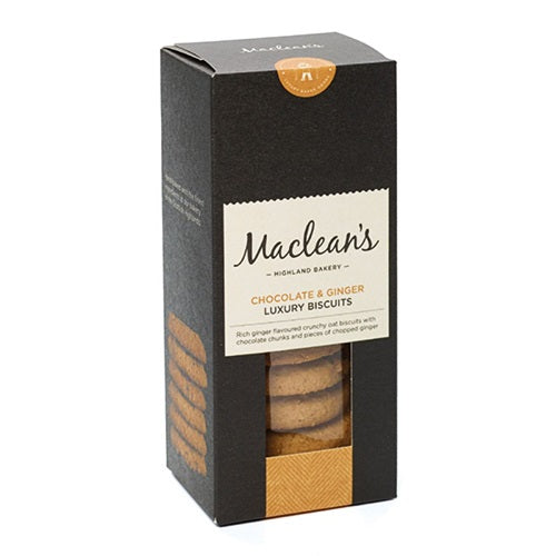 Maclean's Chocolate & Ginger Biscuits 150g product image