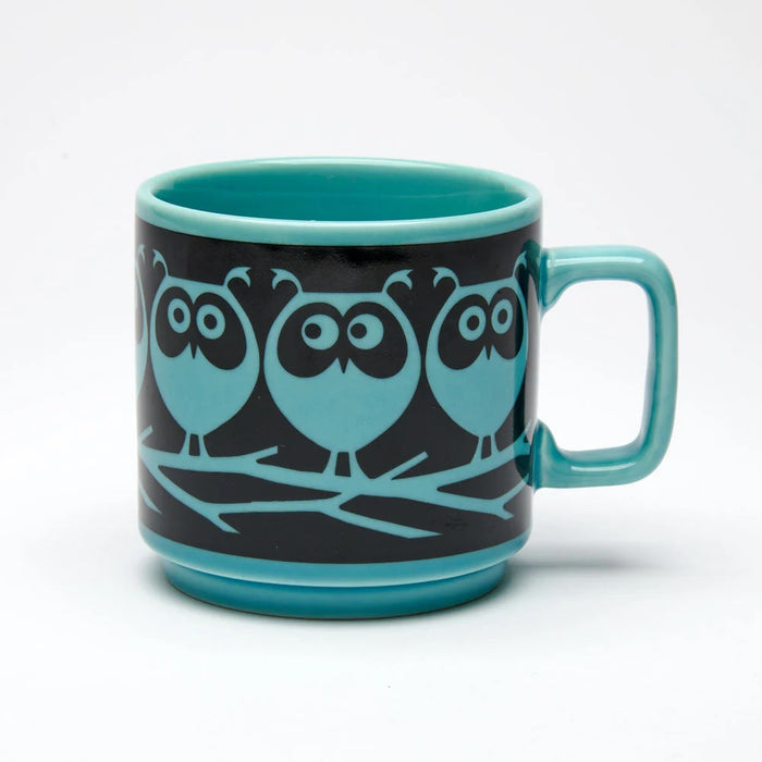 Magpie x Hornsea Mug - Owls on Branch Teal product image