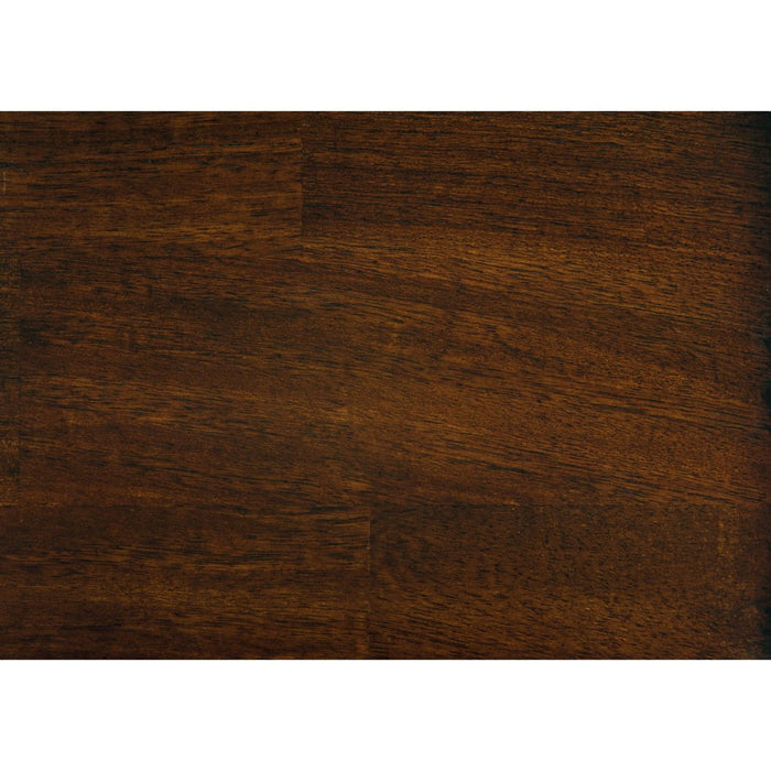 Mantello - Counter Height Bench With Back - Dark Brown