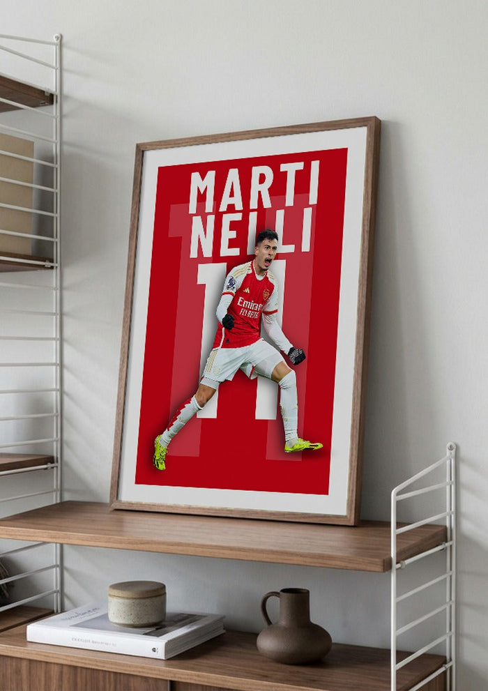 Martinelli - Arsenal Football Poster