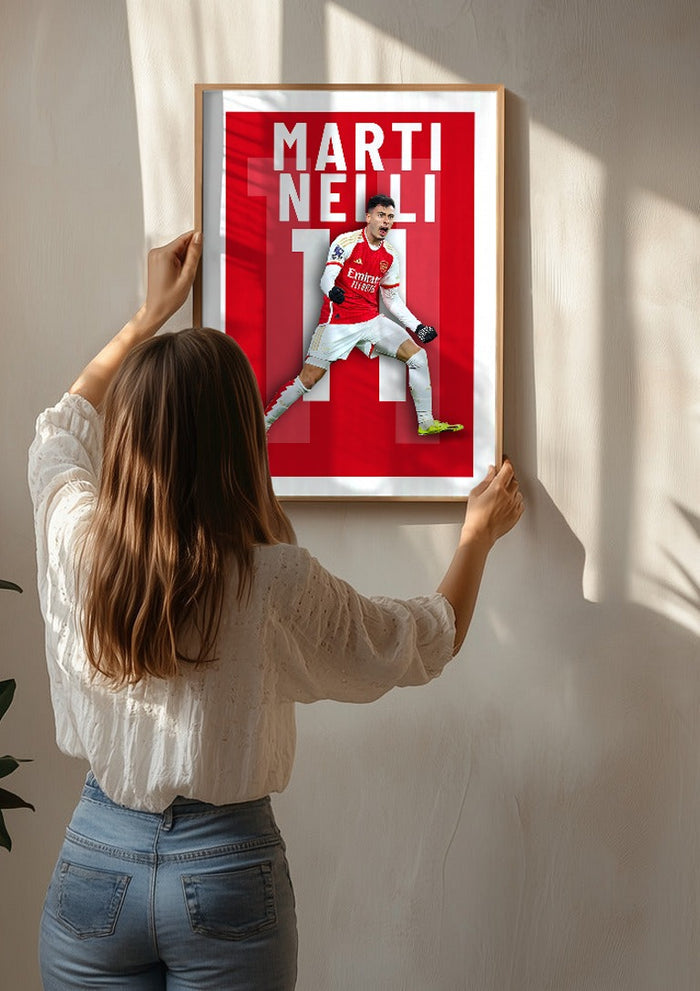 Martinelli - Arsenal Football Poster