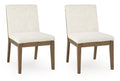 Marxmore - Dining Upholstered Side Chair (Set of 2) - Beige / Brown
