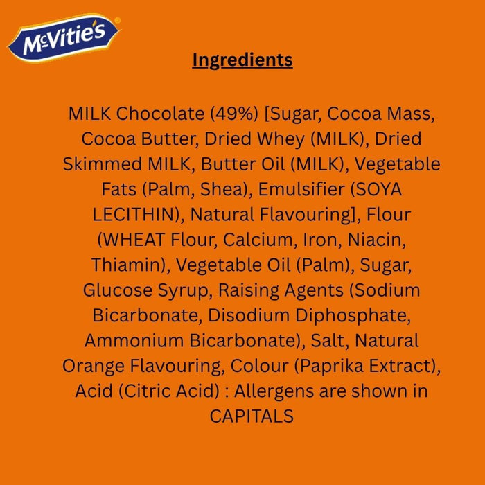 McVitie's Club Orange Biscuit 7pk 154g