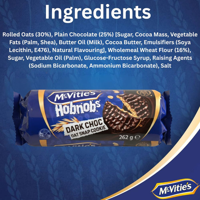 Mcvitie's Dark Chocolate Hobnobs Biscuits 262g