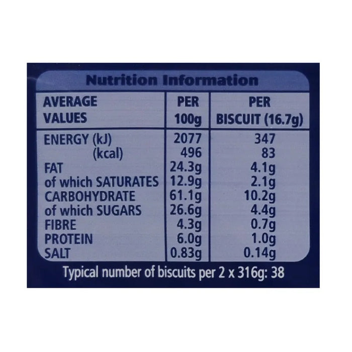 McVitie's Digestives Dark Chocolate Twin Pack Biscuits 632g