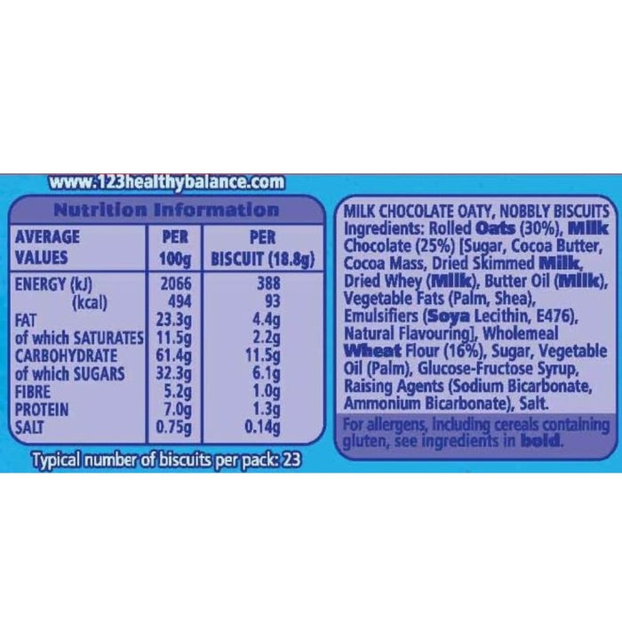 McVitie's Hobnobs Milk Chocolate Biscuits 431g