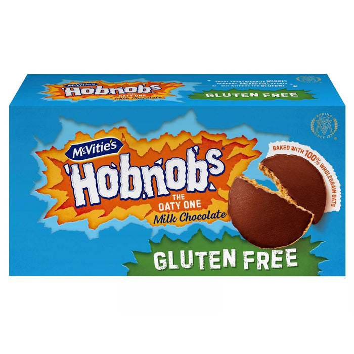 McVitie's Milk Chocolate Hobnobs The Oaty One Gluten Free Chocolate Biscuits 150g product image