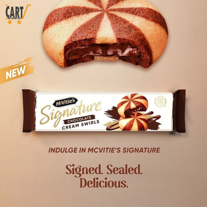 McVitie's Signature Chocolate Cream Swirls Biscuits 142g