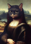 Meowlisa by Dikhotomy — a cat painted as the Mona Lisa