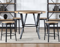 MERZI Black & Brown 3 Piece Dining Set